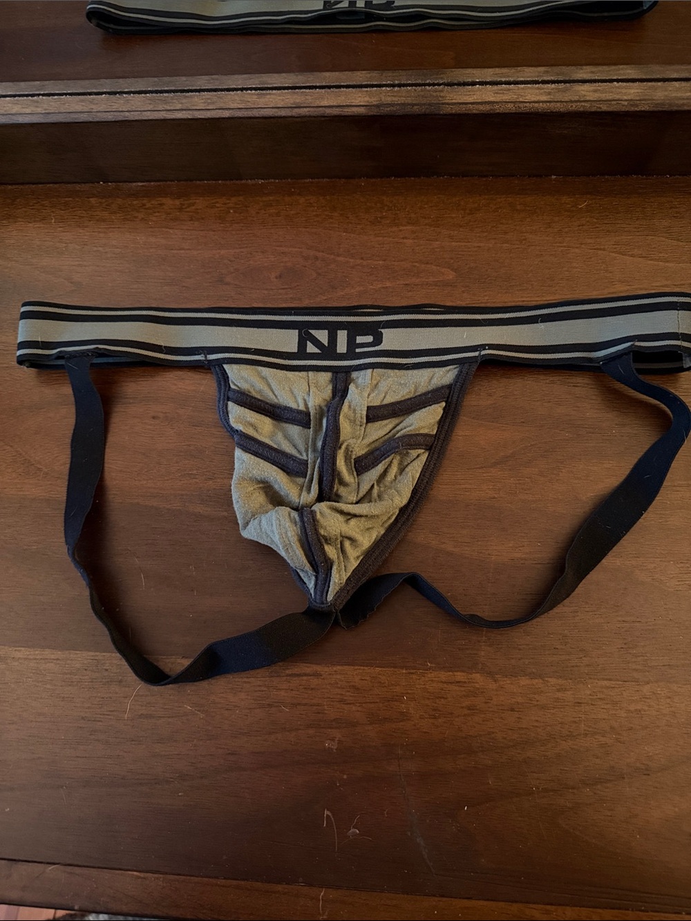 Nasty Pig Olive and Black Strapped Jockstrap